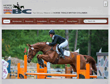 Tablet Screenshot of horsetrialsbc.com